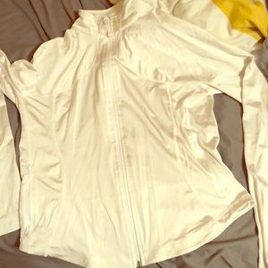 White track zip up